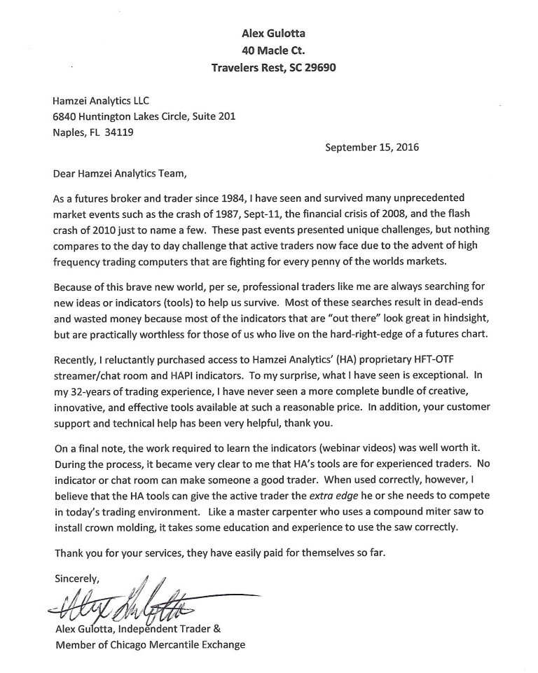 PMT Testimonial of Alex Gulotta